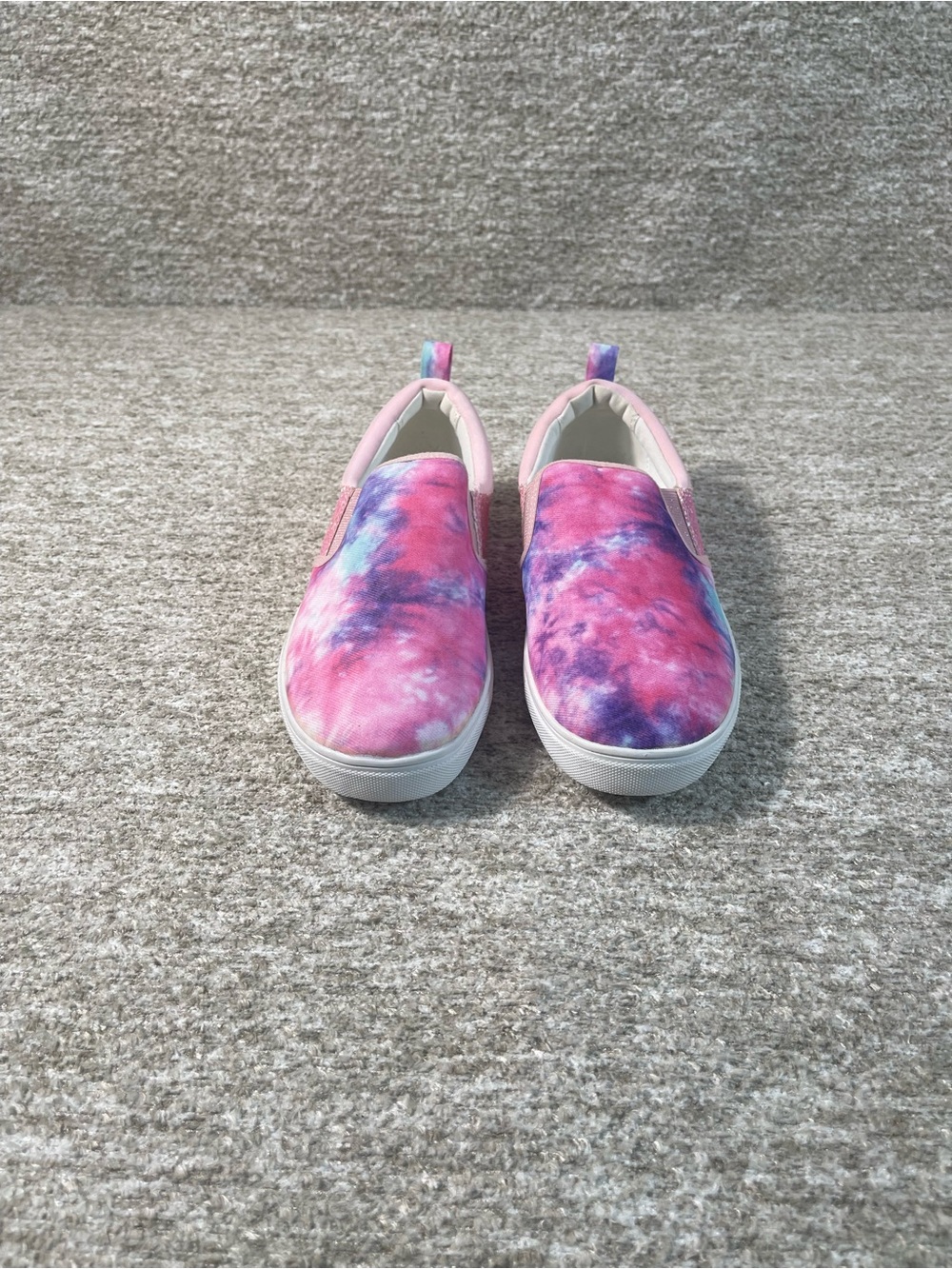 SO Multicolor Tie Dye W/ Sparkle Canvas Slip On Casual Sneakers Size 6.5 SK#0418